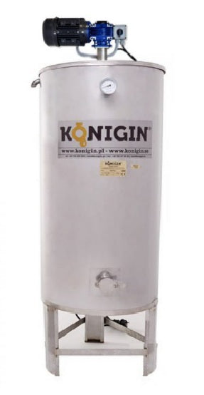 TT-FK-200 Honey container, heated, with mixer, 200 l (with legs, with tap or screw tube)